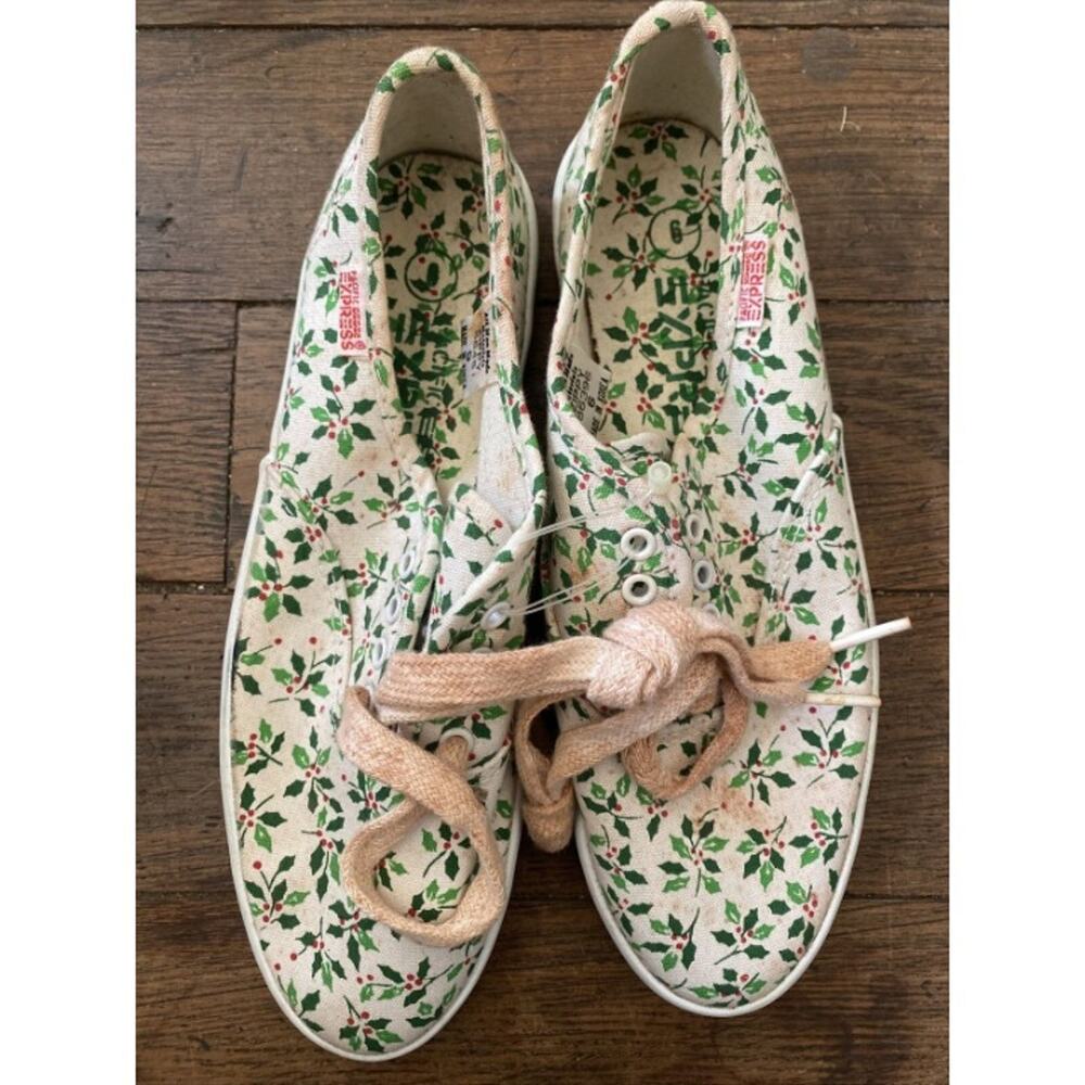 Vintage Pacific Express ZIPPY White Holiday Womens Sz 6 Mistletoe Xmas Christmas